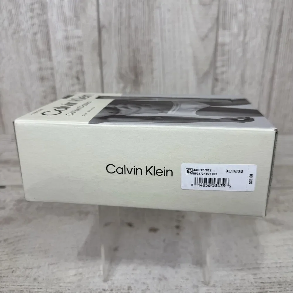 Calvin Klein Mens XL Black Cotton Classics Hip Briefs Underwear 4-Pack Soft New